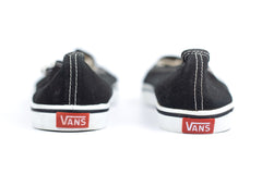 Vans kvd black and white canvas slip ons