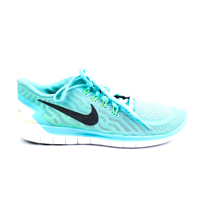 Nike Free Running Shoe 5.0 Light Aqua/Light Retro/Green Glow/Black Women