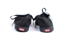 VANS Off The Wall Black On Black Low Top Lace Up Skate Shoes