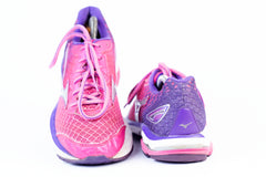 Women's Mizuno Wave Rider 19 Running Athletic Shoes Pink Purple