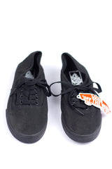 VANS Off The Wall Black On Black Low Top Lace Up Skate Shoes