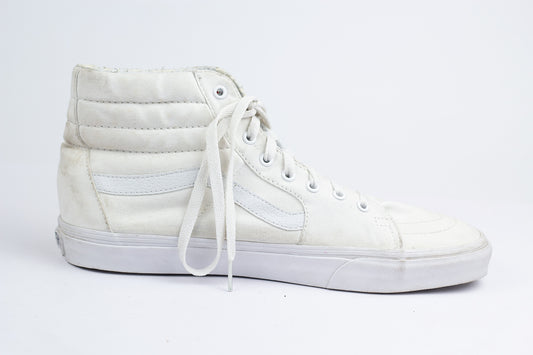 Vans SK8-Hi Old Skool Mens White Athletic Casual Shoes Sneakers