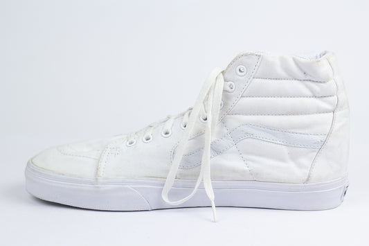 Vans SK8-Hi Old Skool Mens White Athletic Casual Shoes Sneakers