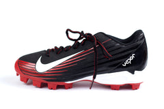 Nike Vapor Flywire Baseball Cleats Shoes 4Y Black Red sport