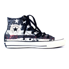 Converse chuck taylor all star hi destroyed flag white chili pepper + FREE SHIPPING