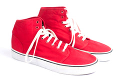 VANS Skateboard TB4R High Top Shoes Lace Up Red Sneaker Men & Women's