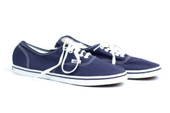 Vans Off The Wall Lace Up Canvas Sneaker Blue