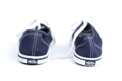 Vans Off The Wall Lace Up Canvas Sneaker Blue