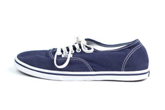 Vans Off The Wall Lace Up Canvas Sneaker Blue