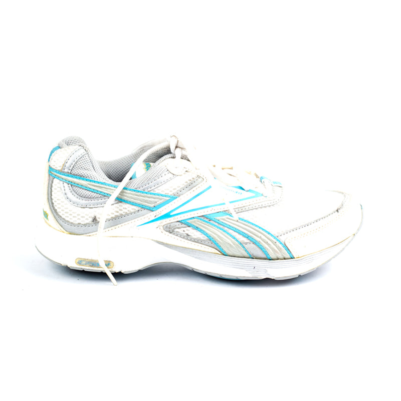 Reebok Train Tone Smooth&nbsp; Shoes White Teal Blue Lace Up Low