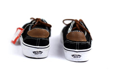 VANS OFF THE WALL ERA 59 SK8 BLACK CANVAS/LEATHER SNEAKERS