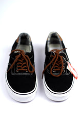 VANS OFF THE WALL ERA 59 SK8 BLACK CANVAS/LEATHER SNEAKERS