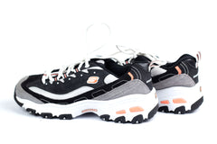 Skechers D'Lites&nbsp; Black and Peach Colored. Hard To Find Color