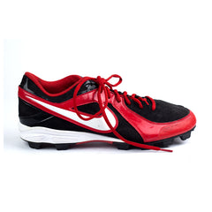 NIKE MVP Strike Low Metal Baseball Cleats - RED/BLACK