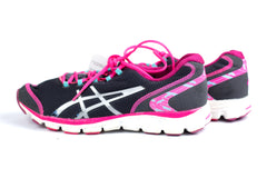 ASICS Women's Pink and Grey Trainers