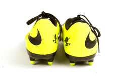 Nike Kids Jr Hypervenom Phelon FG Vibrant Yellow Black Metallic Silver Volt Boy's Soccer Shoes