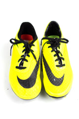 Nike Kids Jr Hypervenom Phelon FG Vibrant Yellow Black Metallic Silver Volt Boy's Soccer Shoes