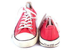 Vintage Converse All Star Red Canvas Men's Lace-up Sneakers