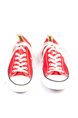 Converse Chuck Taylor All Star Big Girl Sneakers Red Lace Up Low