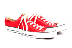 Converse Chuck Taylor All Star Big Girl Sneakers Red Lace Up Low