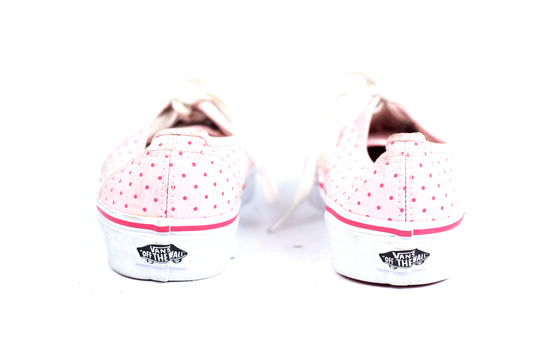 Vans Women's Pink Polk-A-Dot Authentic Low Sneakers