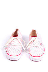 Vans Women's Pink Polk-A-Dot Authentic Low Sneakers