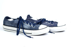 Man & Women Classic Canvas Dark Blue Denim Sneakers Casual Shoes