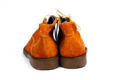 Rubber Sole Men Tan Suede Leather Chukka Boots