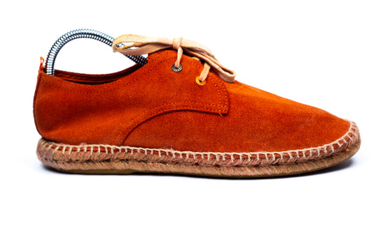 Men Abarca Shoes Blucher Espadrilles | Camel Leather Blucher 270