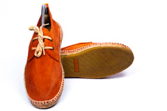 Men Abarca Shoes Blucher Espadrilles | Camel Leather Blucher 270