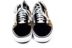 VANS M Width Leopard Athletic Shoes for Women