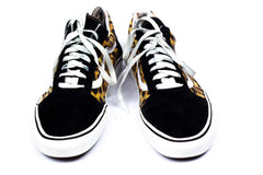 VANS M Width Leopard Athletic Shoes for Women