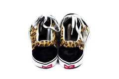 VANS M Width Leopard Athletic Shoes for Women