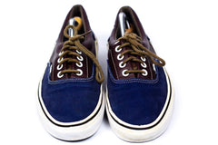 Vans Era Leather / Plaid Rhubarb Black Ankle-High Fashion Sneaker