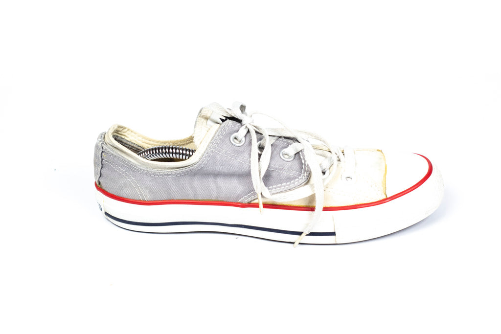 Converse Chuck Taylor All Star Skate Shoes Women's Gray Red Canvas Skateboard