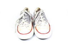 Converse Chuck Taylor All Star Skate Shoes Women's Gray Red Canvas Skateboard