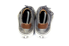 Vans Canvas Shoes Gray With Brown Leather Tongue Men's