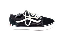 Vans Off The Wall Black and White Suede Canvas Sneaker CLEAN!