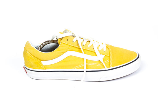 VANS Old Skool Skate Shoes Men's Size 7 Cyber Yellow/True White  Style Haven Official (22684)