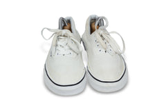 FRACORA Mens White Canvas Shoes Low Top Canvas Sneakers Lace Up Casual Shoes