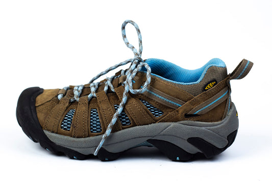 Keen Voyageur Hiking Boots, Brindle/Alaskan Blue,