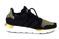 ew Adidas Swift Run Black/White/Gold Metallic