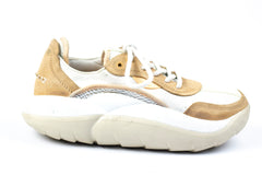 G LA CLOUD LOW TRAINER WHITE / BRONZER /PEACH SNEAKER