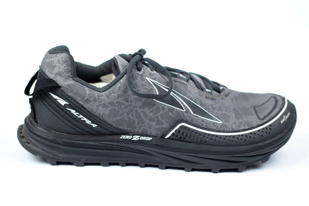 ltra Men's Timp Trail Lace-Up Athletic Trail Shoes Grey/Black (9.0M)