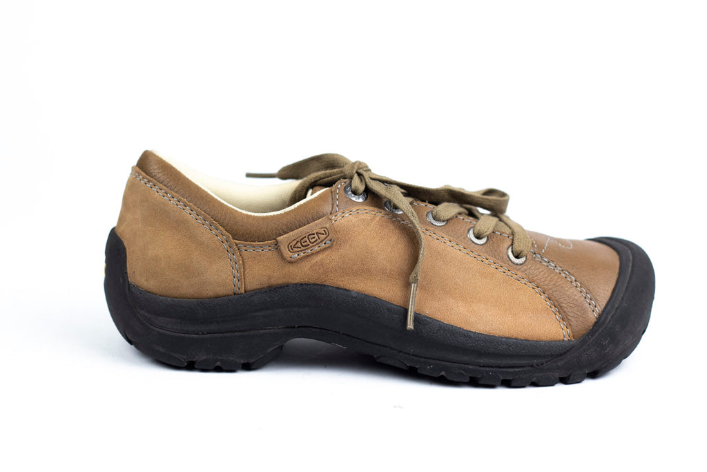 KEEN Two-Tone Brown Leather Comfort Oxford Walking Shoes VGC