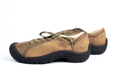 KEEN Two-Tone Brown Leather Comfort Oxford Walking Shoes VGC