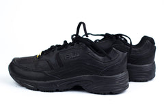 FILA Boy's Workshift Slip-Resistant Athletic Work Shoe Black Leather