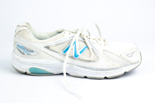 New Balance 847 Walking Shoes Women's Size 8 White and Blue