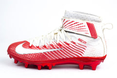 Mens Nike 847641 115 Lunarbeast Elite TD White Red Football Cleats Shoes