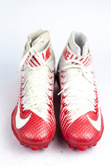 Mens Nike 847641 115 Lunarbeast Elite TD White Red Football Cleats Shoes